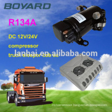 r134a horizontal compressor dc 48V kompressor for trucks roof top air conditioner 16949 certification